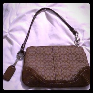 Coach wristlet - brown